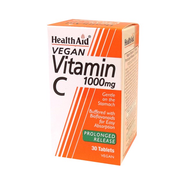 HEALTH AID Vitamin C 1Gr - Swallowed 30 Tabs