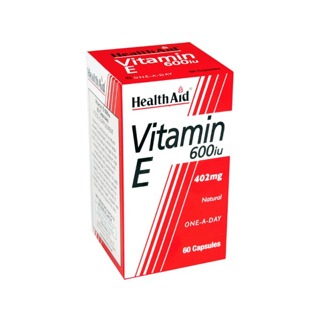 HEALTH AID Vitamin E 600iu Natural 60 capsules