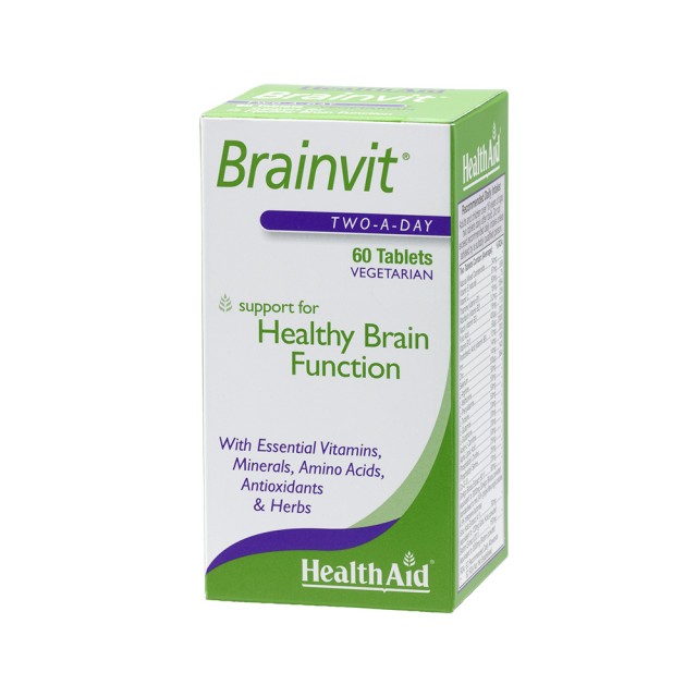 HEALTH AID Brainvit - Memory, Concentration, Clarity 60 Tabs