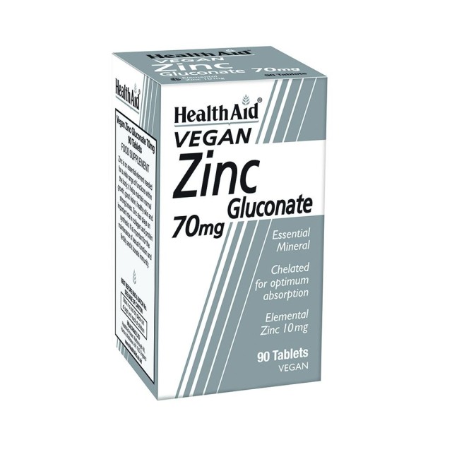 HEALTH AID Zinc Gluconate 70Mg 90 Tabs