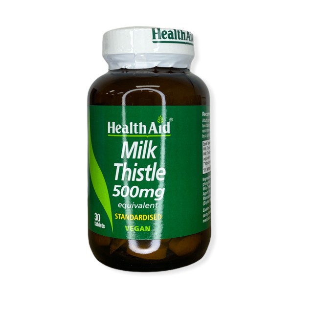 HEALTH AID Milk Thistle 500Mg - Thistle 30 Tabs