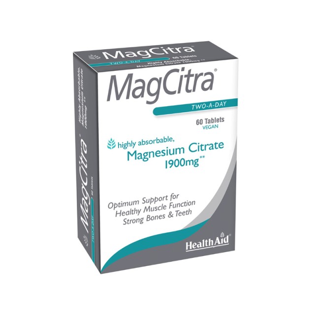HEALTH AID Mag Citra - Magnesium Citrate 1900Mg 60 Tabs