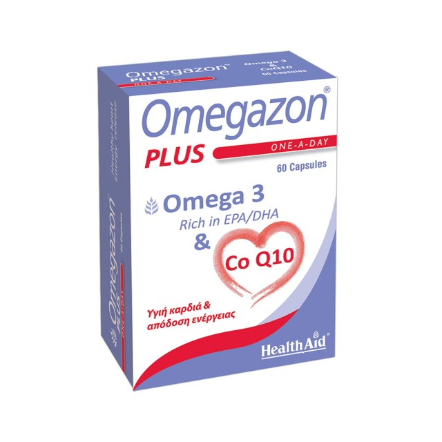 HEALTH AID Omegazon Plus (Ω3 & Coq10) 60 Caps