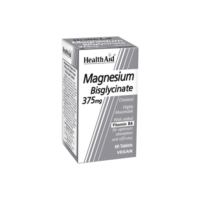 HEALTH AID Magnesium Bisglycinate 375Mg 60 Tabs