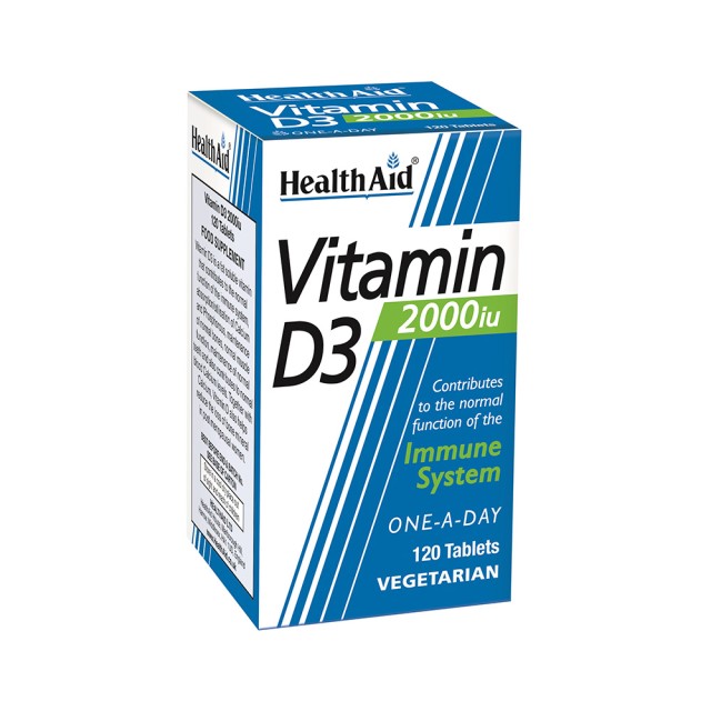 HEALTH AID Vitamin D3 2000Iu 120 Tabs