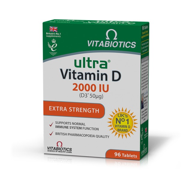 VITABIOTICS Ultra Vitamin D3 Tablets 2000 Iu 96 Tabs