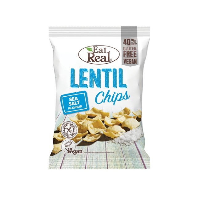 EAT REAL Lentils Chips sea salt 40gr