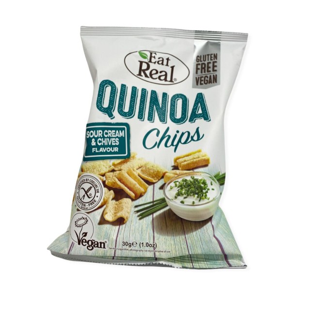 Eat Real Chips Quinoa Sour Cream & Chives 30gr