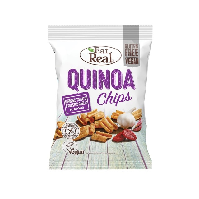 EAT REAL Chips quinoa tomato / garlic 80gr