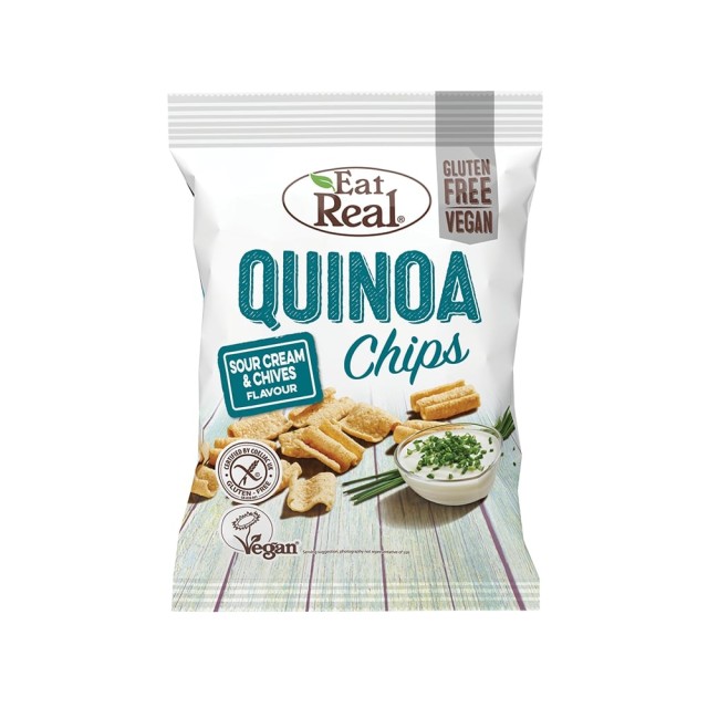 EAT REAL Chips quinoa sour cream & chives 80gr