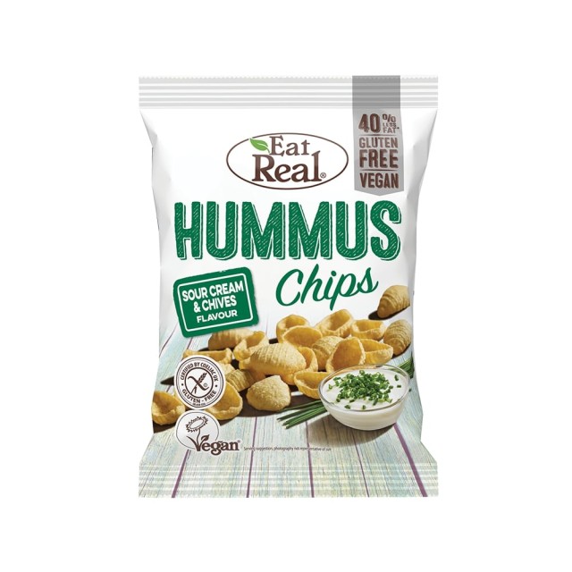 EAT REAL Chips hummus sour cream & chives 113gr