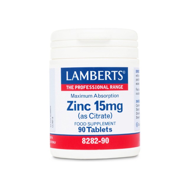 LAMBERTS Zinc 15mg (Citrate) 90 tablets
