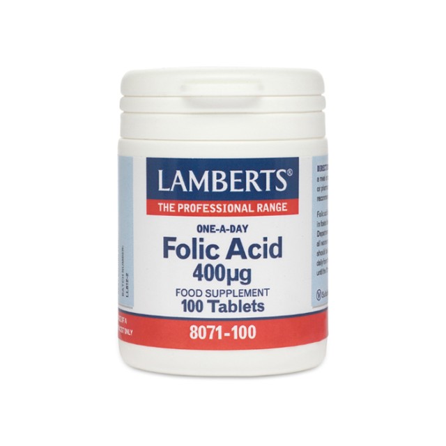 LAMBERTS Folic Acid 400mg 100 tablets