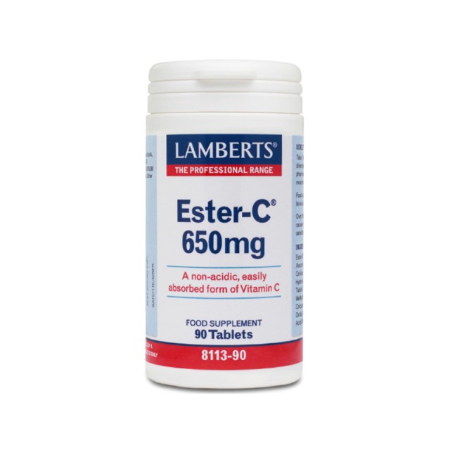 LAMBERTS Ester C 650mg 90 tablets