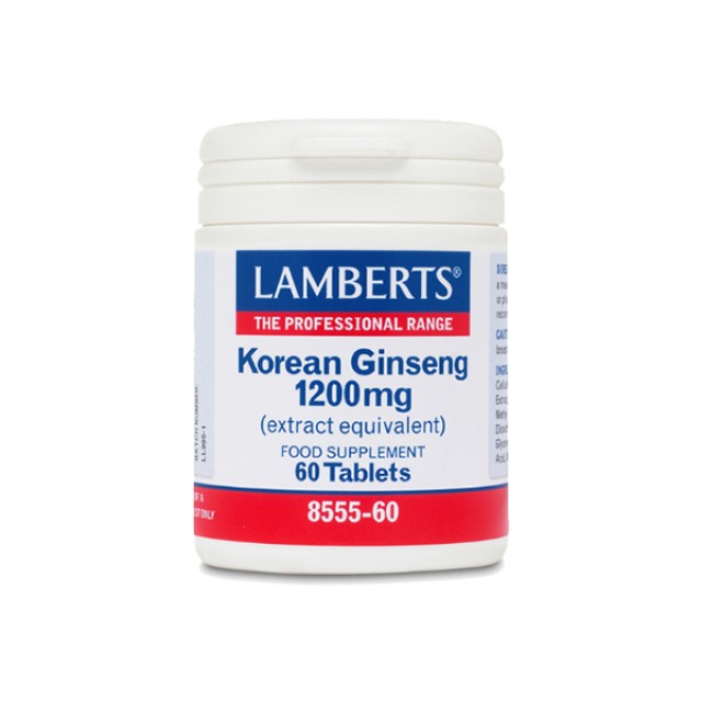 LAMBERTS Korean Ginseng 1200mg 60 tablets