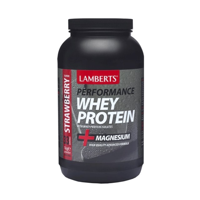 LAMBERTS Perfomance Whey Protein & Magnesium Strawberry 1000gr