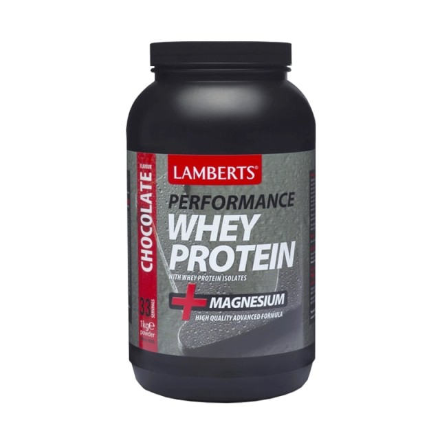 LAMBERTS Perfomance Whey Protein & Magnesium Chocolate 1000gr