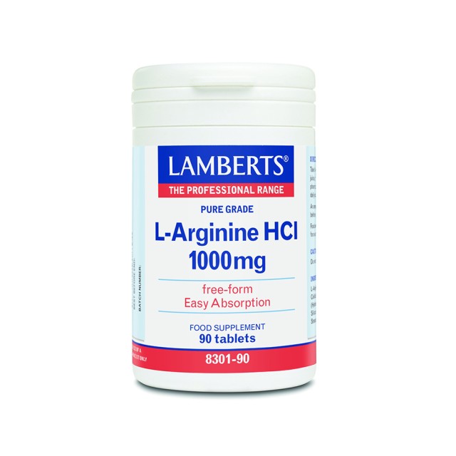 LAMBERTS L-Arginine HCl 1000mg 90 tablets
