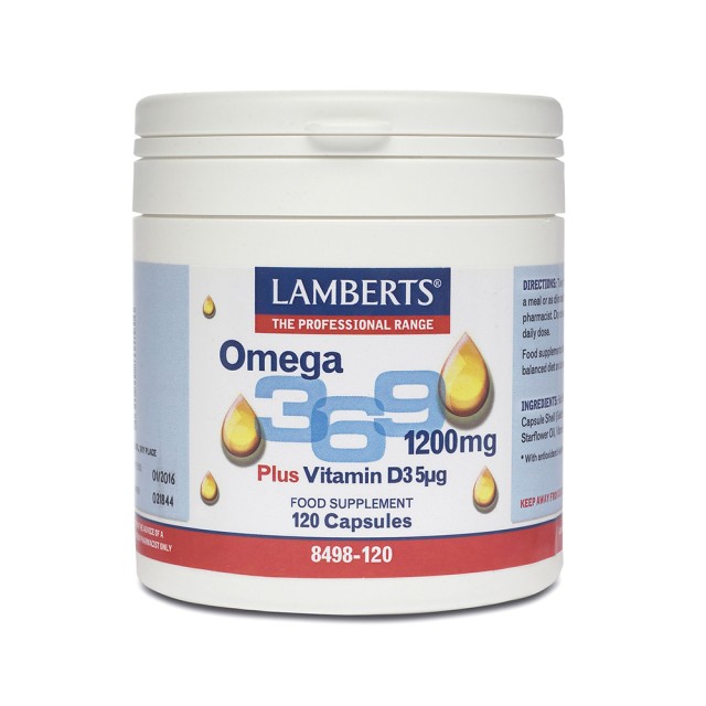 LAMBERTS Omega 3-6-9 1200mg 120 capsules