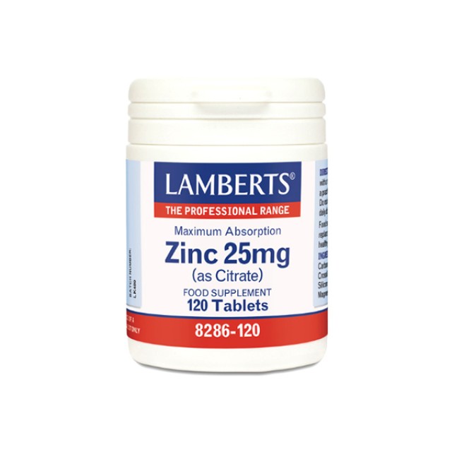LAMBERTS Zinc 25mg (Citrate) 120 tablets