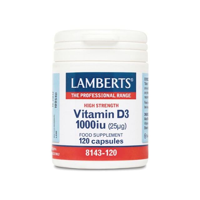 LAMBERTS Vitamin D3 1000iu 120 capsules
