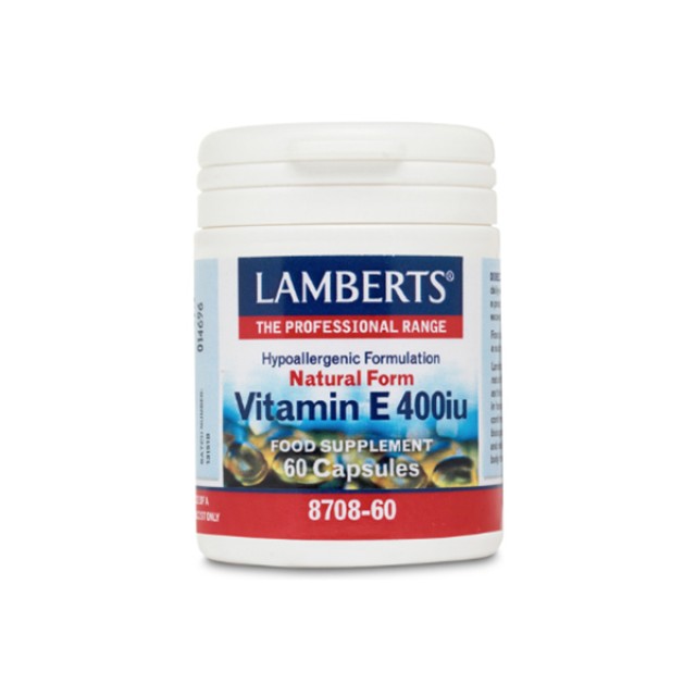 LAMBERTS Vitamin E 400iu Natural Form 60 capsules