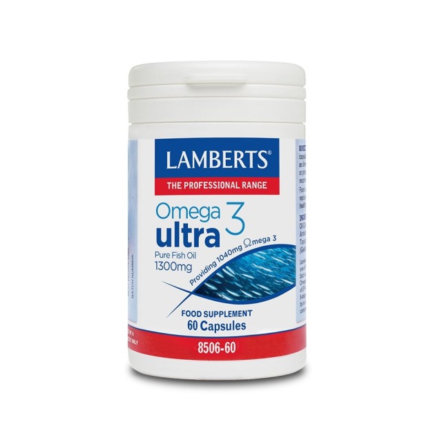 LAMBERTS Omega 3 Ultra Pure Fish Oil 1300mg 60 capsules