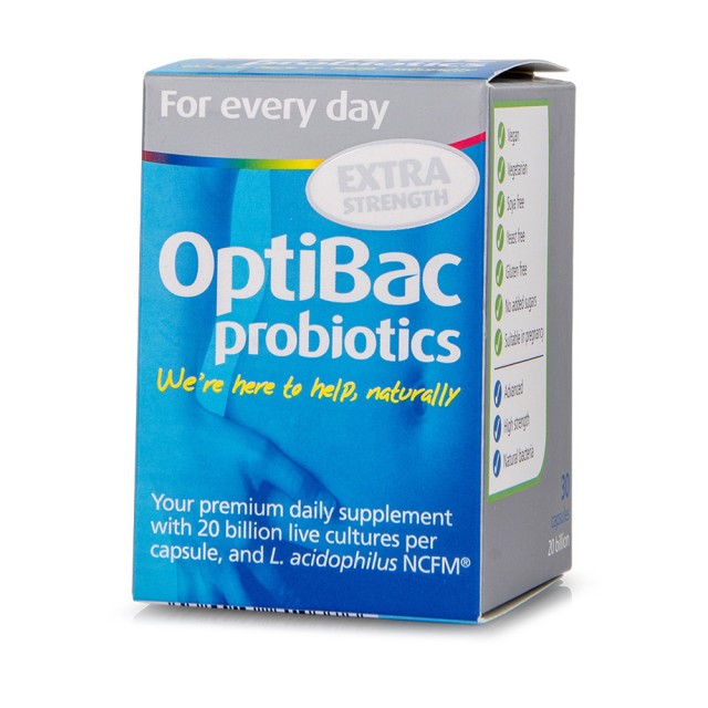 OPTIBAC Probiotics for each day Extra Strength 30 capsules