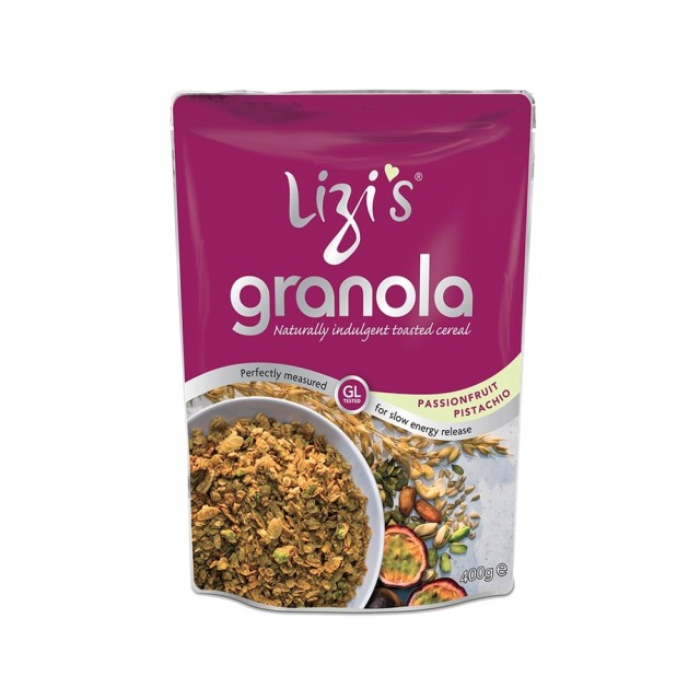 LIZI’S cereal granola with passion fruit & pistachio 400gr