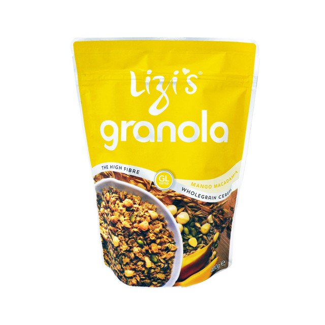 LIZI’S cereal granola with mango & macadamia 400gr