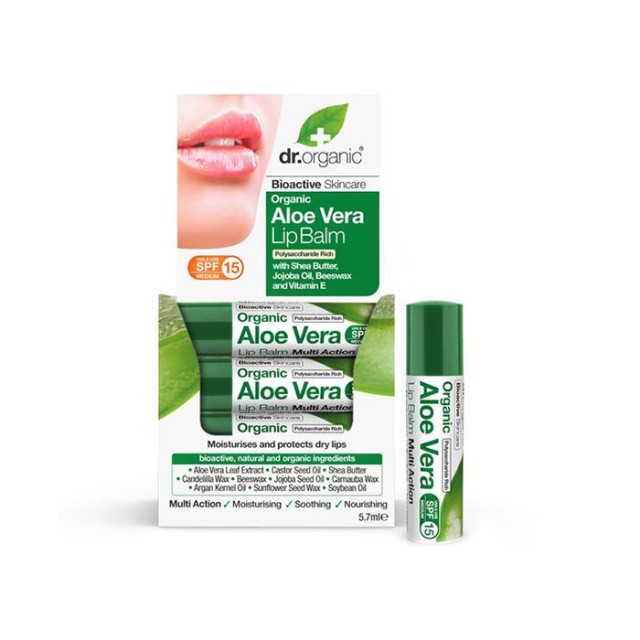 DR. ORGANIC Aloe Vera Lip Care Stick SPF15 5.7gr