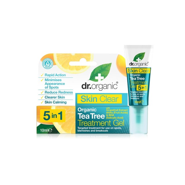 DR. ORGANIC Skin Clear Organic Tea Tree Treatment Gel 10ml