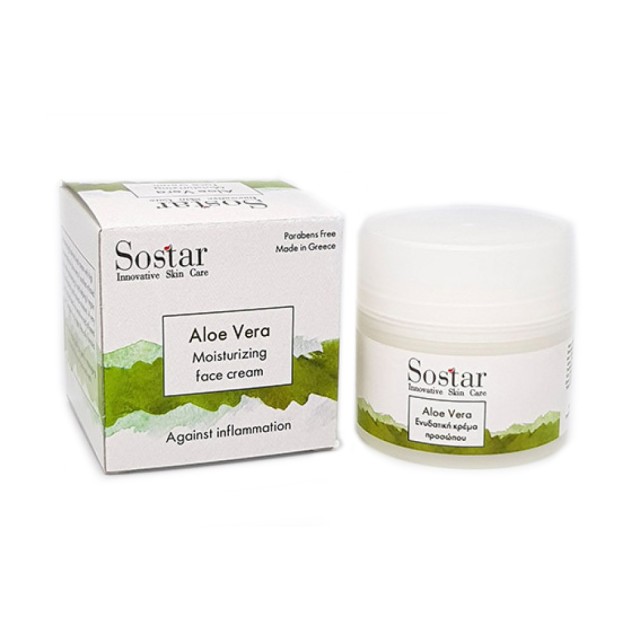 SOSTAR Focus Moisturizing Face Cream with Aloe 50ml