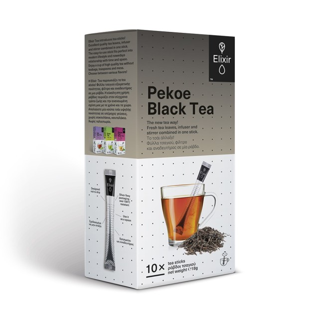 ELIXIR TEA Pekoe Black Tea 10 tea sticks