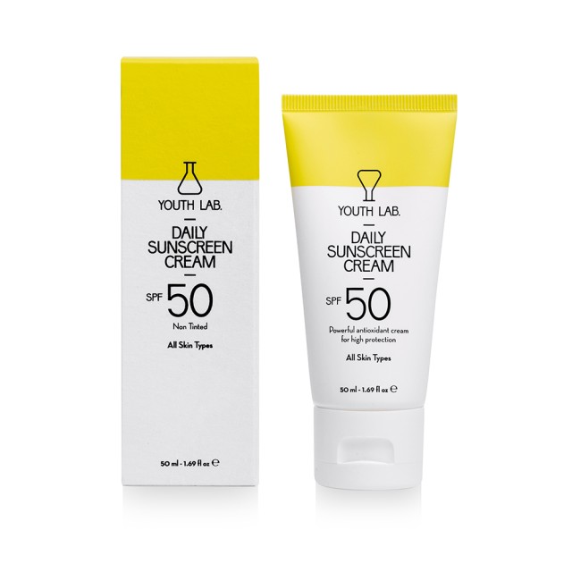 YOUTH LAB Daily Sunscreen Cream Spf50 Non Tinted (All Skin Types) 50ml