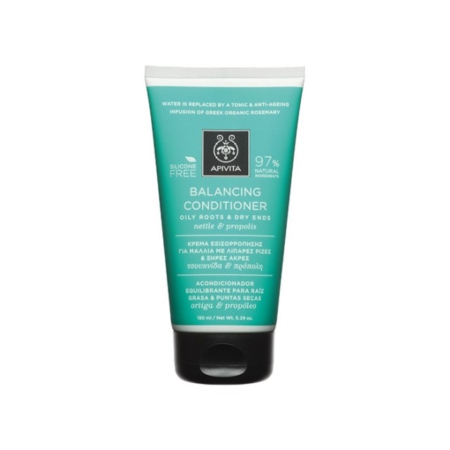 APIVITA Balancing Conditioner for Oily Roots & Dry Edges with Nettle & Propolis 150ml