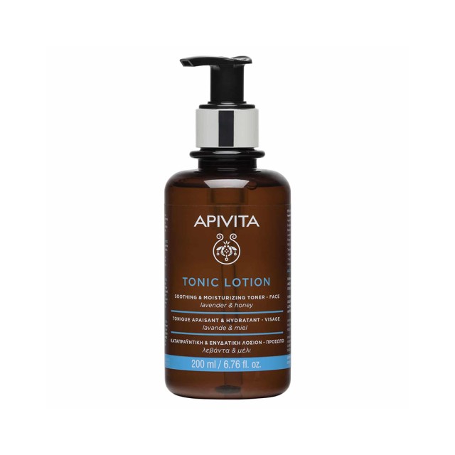 APIVITA Soothing & Moisturizing Toning Lotion For Face With Lavender & Honey 200ml