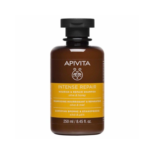 APIVITA Nourishing & Repairing Shampoo With Olive & Honey 250ml