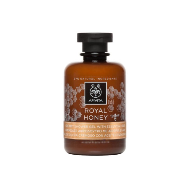 APIVITA Royal Honey Creamy Shower Gel with Essential Oils 250ml