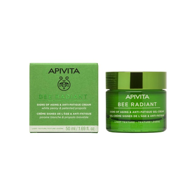 APIVITA Bee Radiant Cream-Gel For Signs Of Aging & Relaxed Face With White Peony