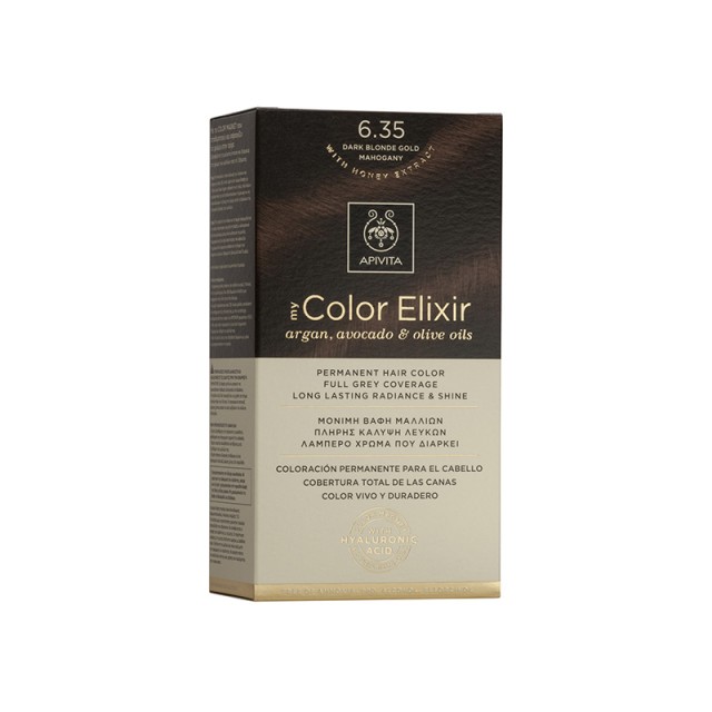 APIVITA My Color Elixir N6,35 Blonde Dark Honey Mahogany * 50 & 75ml