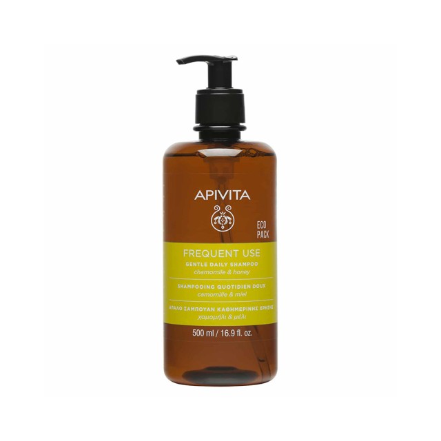 APIVITA Eco Pack Shampoo For Everyday Use With Chamomile & Honey 500ml