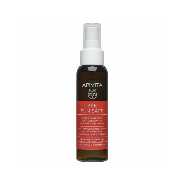 APIVITA Bee Sun Safe Moisturizing Hair Oil For Protection With Sunscreen Filters 100ml