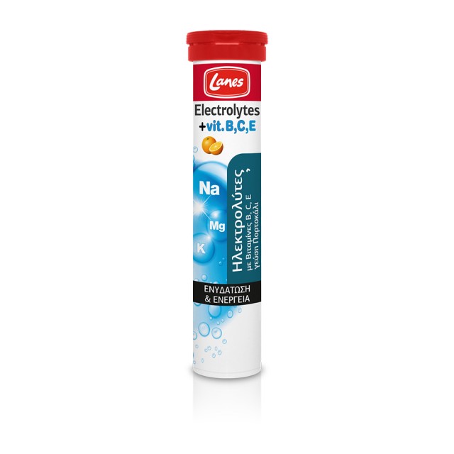 LANES Electrolytes With Vitamins B, C, E - 20 effervescent tablets (tube).
