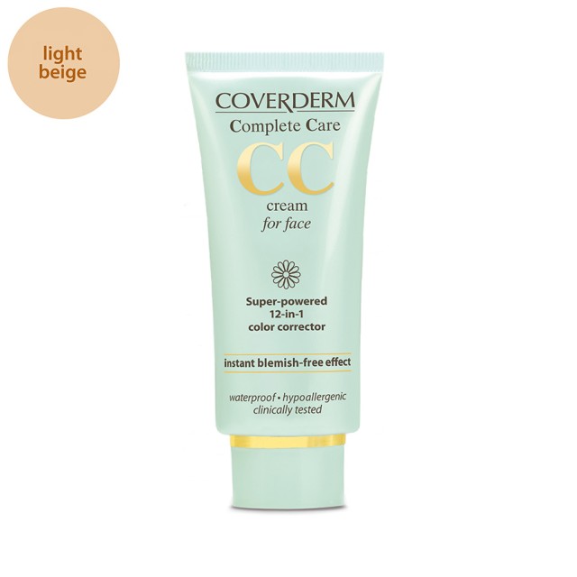 COVERDERM CC Cream for Face SPF25 Light Beige 40ml
