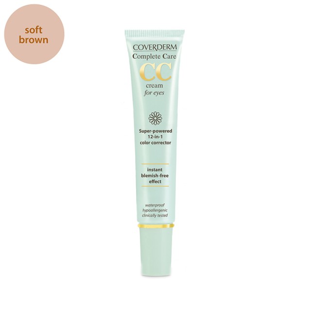 COVERDERM CC Cream for Eyes SPF25 Soft Brown 15ml