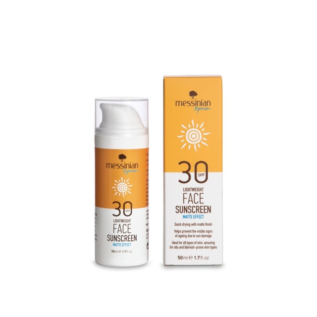 MESSINIAN SPA Sunscreen Face Cream SPF 30 Mat 50ml