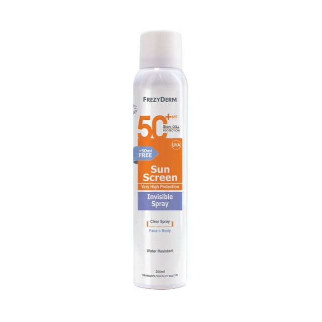 FREZYDERM Sunscreen Invisible Sprspf50+ 200ml