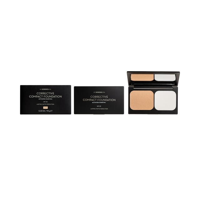 KORRES Activated Charcoal Corrective Compact Foundation ACCF1