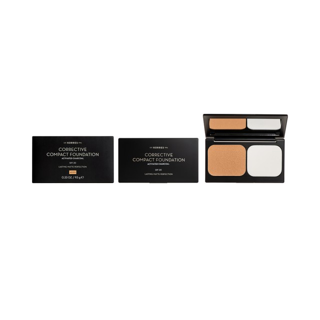 KORRES Activated Charcoal Corrective Compact Foundation ACCF3